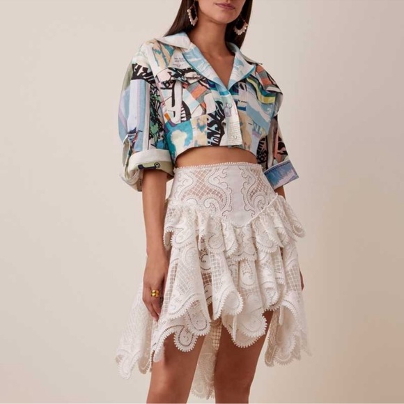 Zimmermann GLASSY WAVE FLIP SKIRT Size 1 Zimmermann - Picture 6 of 12